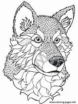 Tribal Wolf Coloring Pages At GetColoringscom  Free Printable sketch template