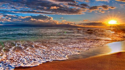 HD Sunset Beaches Backgrounds | PixelsTalk.Net