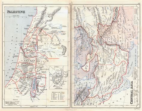 PALESTINE & CENTRAL ASIA. Lebanon Beirut. Bukhara Kafiristan. BUTLER ...