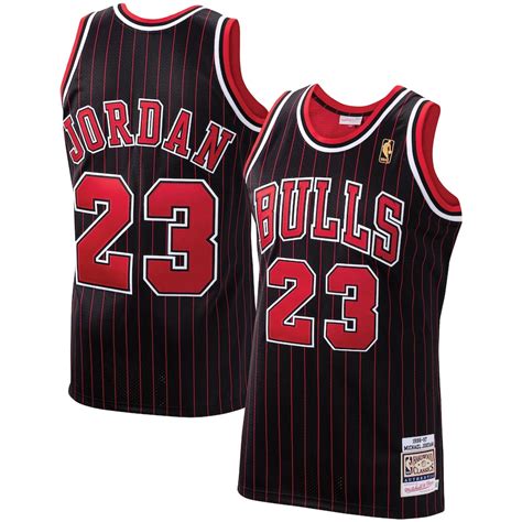 Men's Mitchell & Ness Michael Jordan Black Chicago Bulls 1996/97 ...