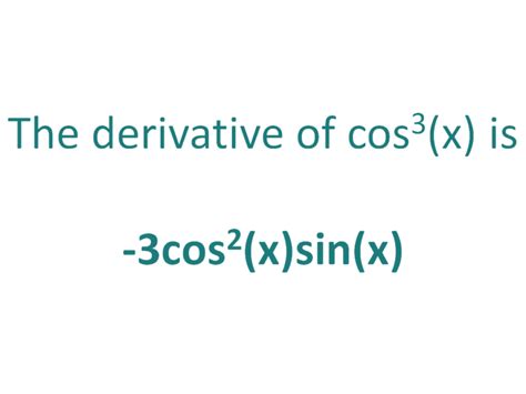 The Derivative of cos^3x - DerivativeIt