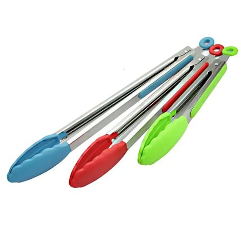 Adeeing 3 Packed Premium Silicone Kitchen Tongs Set Heat Resistant ...