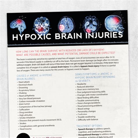 Hypoxic Brain Injuries – Adult and pediatric printable resources for speech and occupational ...