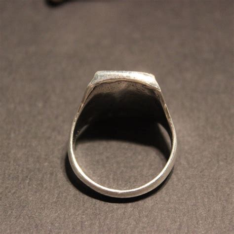 Large Mens Silver Ring 11 Grams Size 12 Grams Vintage Sterling Silver Ring 925 Mens Ring Silver ...