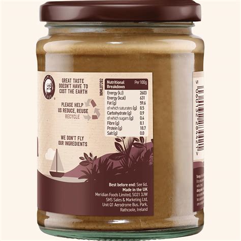 Meridian Shop: Natural nut & seed butters - vegan & palm oil free