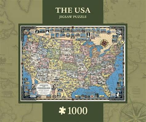MasterPieces The USA Map 1000 Piece Jigsaw Puzzle - Walmart.com