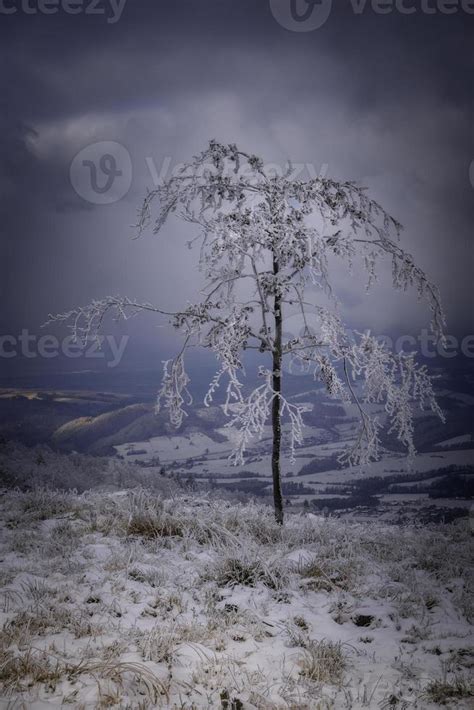 Mountain views of winter landscape 17522225 Stock Photo at Vecteezy