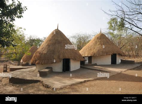 Tribal huts, Shilpgram, Udaipur, Rajasthan India Stock Photo: 62784317 ...