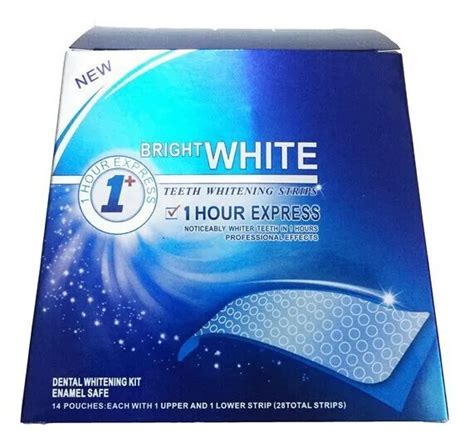 Free Shipping!! 28pc 6% Hydrogen Peroxide Teeth Whitening Strips 14 applications,Upper and Lower ...