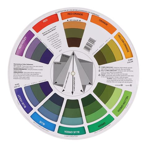 Buy Color Wheel, Color Mix Guide Blending Color Wheel, Paint Mixing ...