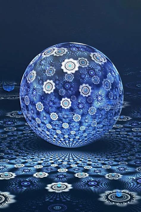 Blue Sphere digital pattern iPhone 4s Wallpapers Free Download