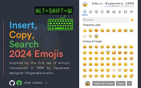 Emoji Keyboard 1999 for Google Chrome - Extension Download