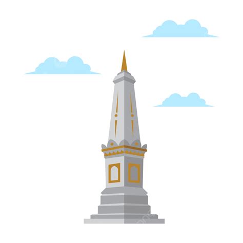 Tugu Jogja Vector Art PNG, Tugu Jogja Icon Illustration, Tugu Jogja, Culture, Indonesia PNG ...