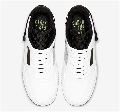 Nike Air Force 1 Type White Black Volt AT7859-101 Release Date - SBD