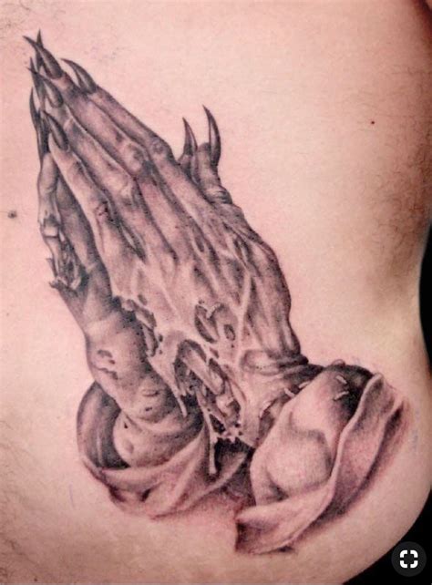 Jesus Tattoo, Prayer Hands Tattoo, Praying Hands Tattoo Design, Pray Tattoo, Chicanas Tattoo ...