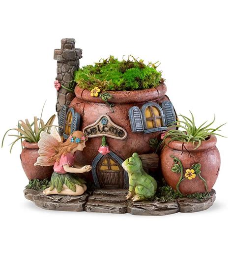 Fairy House Planter in Outdoor Planters | House planter, Planters ...