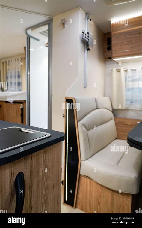 modern camper Vehicle interior view of motorhome rv Stock Photo - Alamy