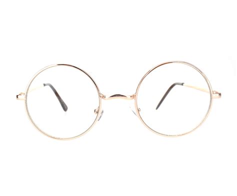 Mens Classic Hippie Round Circle Lens Hipster Metal Rim Eye Glasses ...