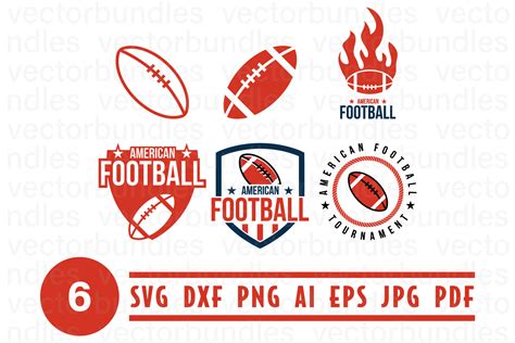 American Football Logo Design Template Graphic by vectorbundles · Creative Fabrica