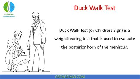 Duck Walk Test | OrthoFixar 2024