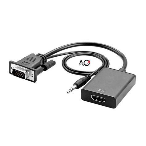 VGA to HDMI Adapter with Audio Cable – All in One Computer