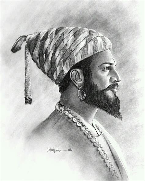 Chatrapati Shivaji Maharaj🚩 Pencil Sketch Portrait, Pencil Drawing Images, Abstract Pencil ...