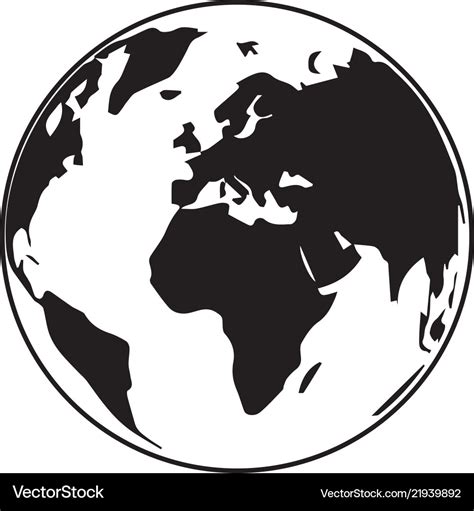 Globe earth 01 Royalty Free Vector Image - VectorStock