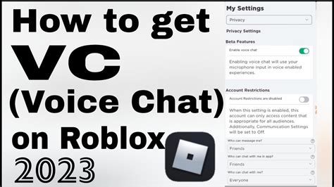 How to get vc (voice chat) on roblox mobile 2023 - YouTube