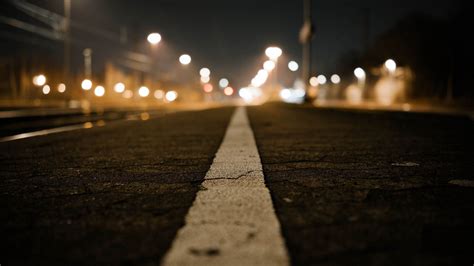 road, Bokeh, Night Wallpapers HD / Desktop and Mobile Backgrounds