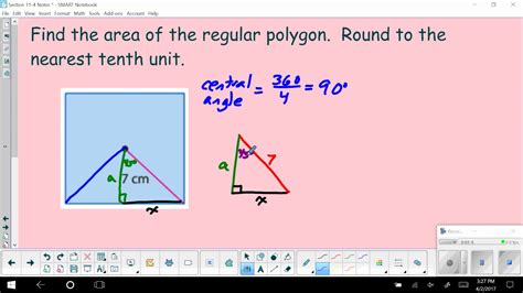 Area of Regular Polygons Example - YouTube