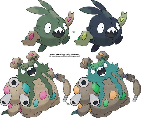 Trubbish and Garbodor v.2 by Xous54 on DeviantArt