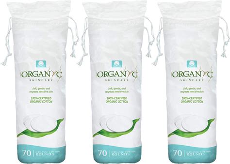 Amazon.com : Organyc 100% Organic Cotton Rounds - Biodegradable Cotton ...