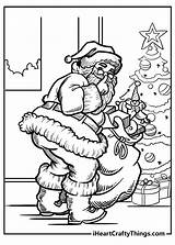 Free Printable Santa Coloring Pages sketch template