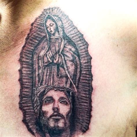 Virgen Mary and Jesus | Mary and jesus, Tattoos, Portrait tattoo