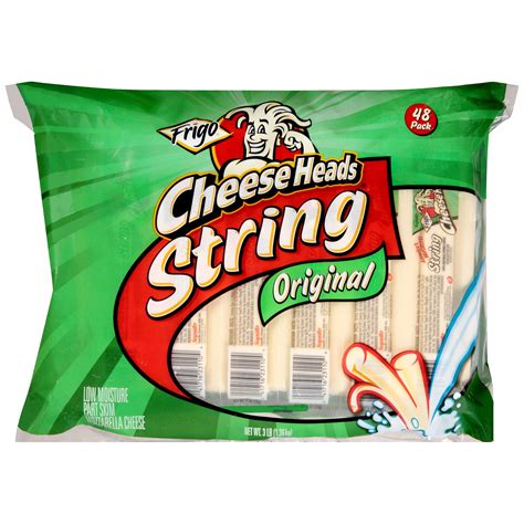 Frigo® Cheese Heads® Original String Cheese 48 ct Bag - Walmart.com - Walmart.com