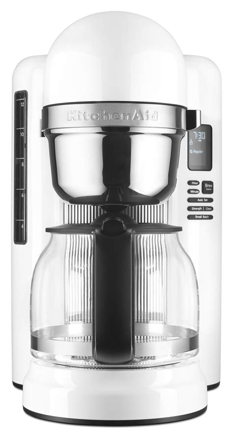 KitchenAid® 12 Cup Coffee Maker with One Touch Brewing, White (KCM1204WH) - Walmart.com