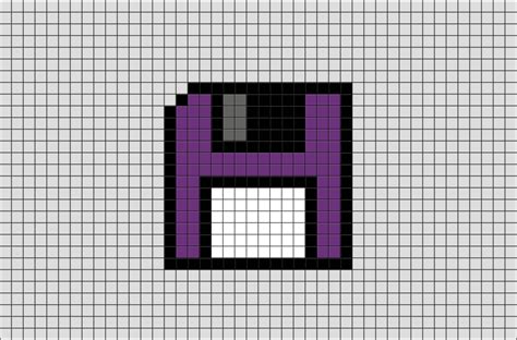 Floppy Disk Pixel Art | Pixel art, Pixel art pattern, Pixel art grid