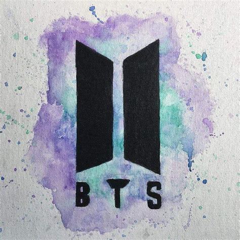 BTS Watercolor and Logo - Watercolor Pencil | ARMY's Amino | Bts drawings, Army drawing, Drawings