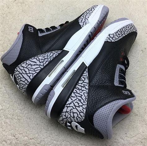 Air Jordan 3 Black Cement Detailed Look | SneakerNews.com