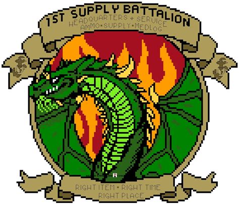 Supply 1st Bn Insignia – Military XStitch Com