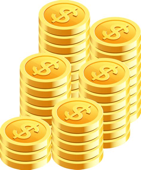 gold coin money symbol icon 19049666 PNG