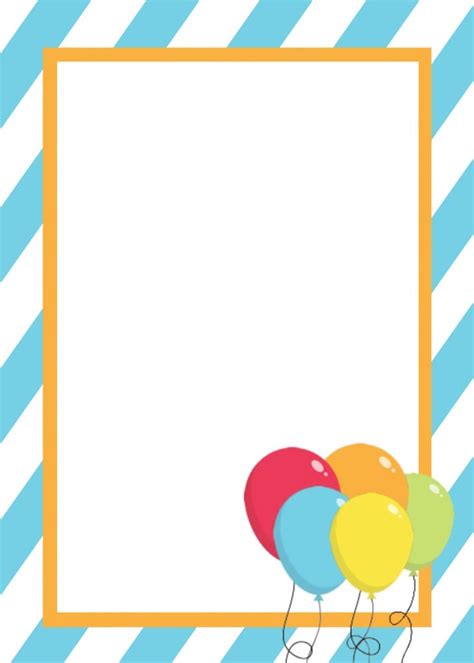 Free Printable Birthday Invitation Templates