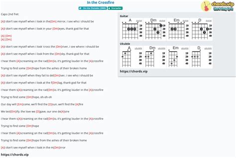 Hợp âm: In the Crossfire - cảm âm, tab guitar, ukulele - lời bài hát | chords.vip
