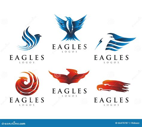 EAGLES LOGO DESIGN stock illustration. Illustration of company - 66470787