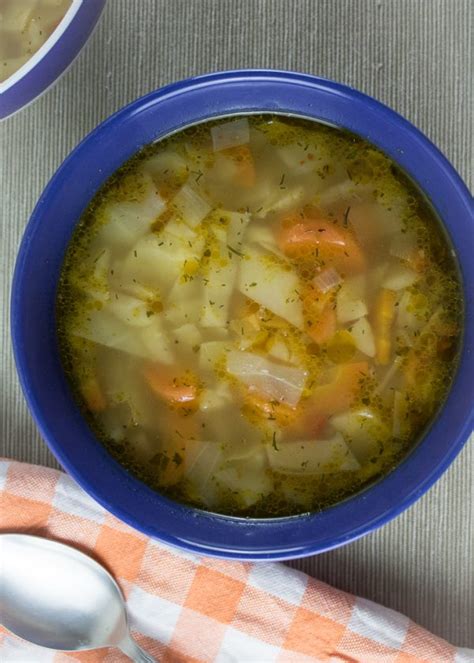 Cabbage and Carrot Soup - super easy and delicious