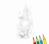 25 Wiccan Halloween Potions Coloring Page For Adults Instant  Etsy sketch template