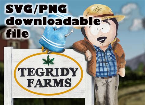 Tegridy Farms South Park Randy Gift SVG PNG Downloadable File - Etsy