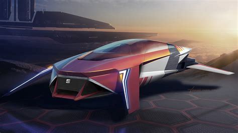 concept ships: SEAT MLx (Magnetic Levitation Xshape) by David Cava