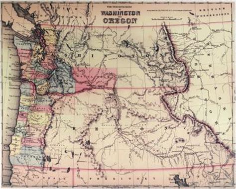 From the Archives: 1853 map of WA & OR territories – From Our Corner