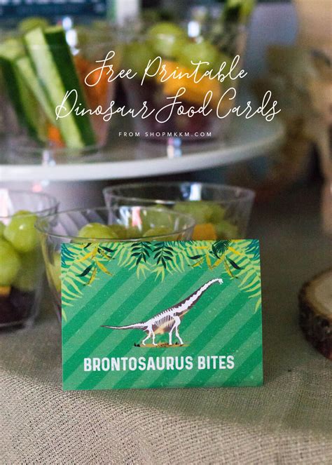 Dinosaur Dig Party & Free Printable Food Cards — Merry + Grace Design Co.